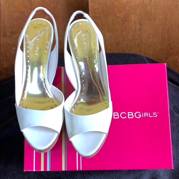 BCB Girls White Patent Heels - Picture 3 of 4